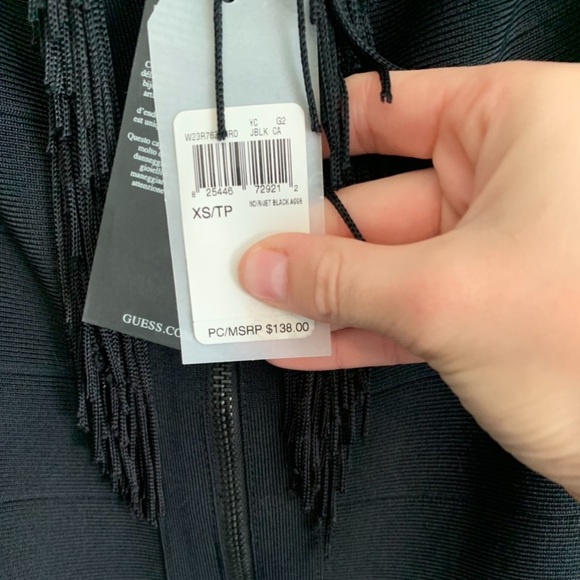 GUESS bandage dress with fringe - Picture 4 of 4